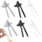 AUEFUDQ 6 Piezas Palillos de dedo para jugadores Clips de bocadillos Pinzas de dedo manos libres Sin manos sucias Accesorios de juego higiénicos