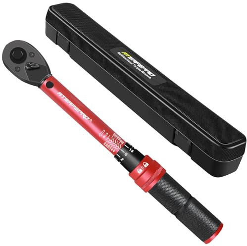 ATsafepro 1/4 Torque Wrench (20-240 in-lb / 2.3-27.1 Nm) -Dual Scale, 72-Tooth Ratchet, ±3% Pre-Calibrated Accuracy, Suitable for Bike & Bicycle Maintenance