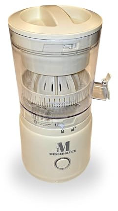 Messerglück® elektrische Saftpresse mit USB & 1300mAh Akku – Zitronenpresse & Orangenpresse elektrisch – transportabler Juicer für Reisen & Büro – Leicht zu reinigende 45W Zitruspresse