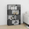HEFZGDB Bücherregal Raumteiler Hochglanz-Grau 80x24x124,5 cm Küchenregal Cd Regal Regale Vitrine für Wohnbereich Schlafzimmer Arbeitszimmer Büro