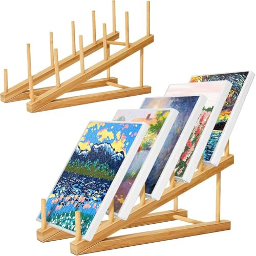 Ginobili Small Art Drying Rack, Art Storage Rack,5 Layers Paint Display Rack Storage Stand for Canvas Boards, for Painting Canvas