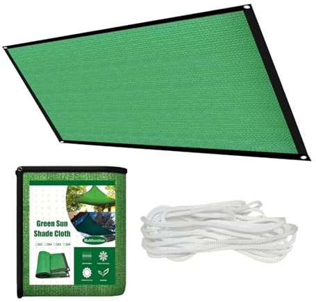 Filet d'ombrage rectangulaire à œillets pour Jardin, Protection Solaire et intimité | Bâche Anti-UV pour Serre, abri de Jardin, et Fleurs