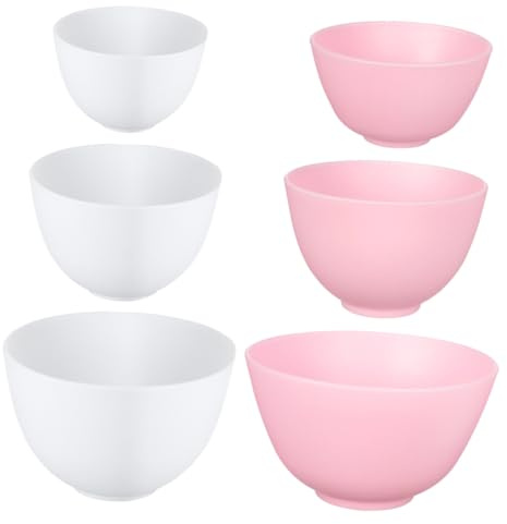 Homoyoyo 6stücke Silikonschale für Maskenmischen Elastisch und Bruchsicher für Diy- und Kosmetikbehandlungen Leicht zu Reinigen und Vielseitig Einsetzbar