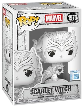 Funko POP! Marvel Scarlet Witch Exclusive Sketched Deco Vinyl Figure, #1975, 3.8 Inches