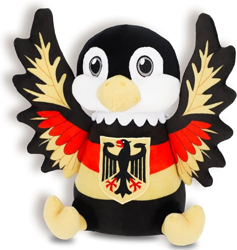 ProSx Kuscheltier I Individuell I Kuschelkissen aus Plüsch I Plüschtiere mit Flaggendesigns I Geschenkidee für Kinder & Erwachsene I 25-30cm I Teddy Buddy zum Kuscheln Baby & Mädchen (Deutschland)