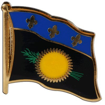 Flaggen-Pin/Anstecker Frankreich Guadeloupe