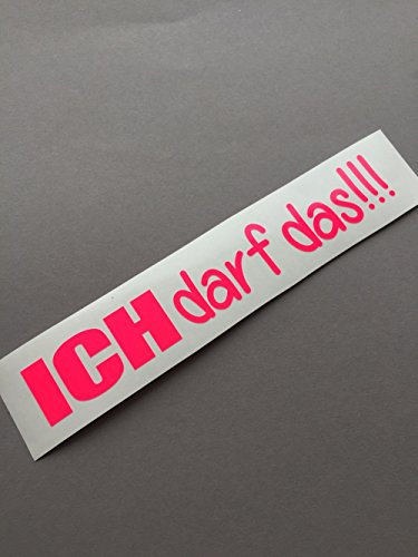 Schönheits Shop Ich darf das NEON PINK Tuning Aufkleber Decal Stickerbomb JDM Style Sticker Dub Dapper