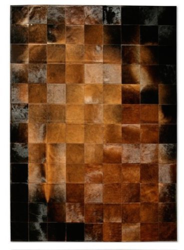 Vip-leather NEU KUHFELL Patchwork Teppich (180 cm x 240 cm). COD BE65