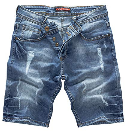 Rock Creek Herren Shorts Jeansshorts Denim Stretch Sommer Shorts Regular Slim [RC-2123 - Night Blue W29]