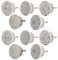 Knober Möbelknopf Keramik Weiß Art-Deco Landhausstil Shabby-Chic Kommodenknopf Kommodengriff (03. SW-Mix 10 Stück)
