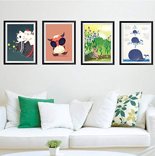 Photo Frame Painting Cat Wall Stickers Animal Mural Art Home Decor Creative Wallpapers DIY Wall Decal Decoration 45 * 60cm