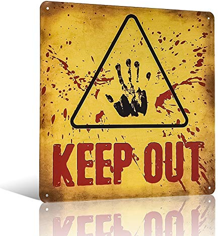 不适用 Warnung Keep Out Blechschilder Metall Borad Dekorative Schilder