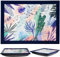 The Magic Toy Shop Wooden Lap Trays with Bean Bag Cushion - Palm Leaves Design - Large Padded Tray for Kids and Adults - Suitable for Food, Work, Art, Studies, TV, Sofa, Bed - Great for Nature Lovers