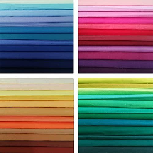 12x12 50pcs Cotton Fabric Squares for Sewing Quilting Supplies-Solid | Good quality wonderful colors beautiful patterns soft and sturdy 100% cotton fabric squares perfect for quilting projects