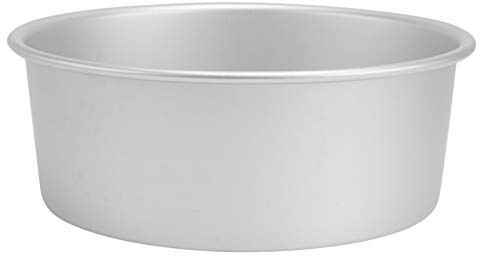 DOITOOL 1 x Kuchenform, 20,3 cm, rund, tragbar, eloxiertes Aluminium, Kuchen-Backform, abnehmbarer Boden, Backform für Kuchen, Kuchenofen (Silber).