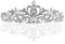 Brautjungfern Kristall,Tiara,Stirnband Braut Brautjungfern Kristall Diadem Strass Krone Tiara Stirnband für Hochzeitsfest(Silber)