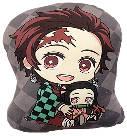 D-TREE Kamado Tanjirou Dekokissen, Motiv: Dämonentöter, Plüschkissen, Anime-Cartoon-Dekoration, 40 cm (Kamado Tanjirou)