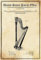 Metall Schild 20x30cm Patent Entwurf für eine Harfe 1890 Blechschild
