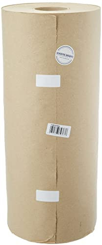 Carte Dozio - Carta greggia da 100 gr/mq - Rotolo di carta riciclata ideale per imballaggio, pacchi, riempimento, disegno - H50cm - L200m - Larghezza bobina 210mm