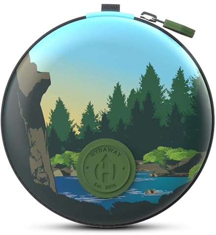 HYDAWAY Reiseetui zum Aufbewahren und Schützen von faltbaren Wasserflaschen und Bechern für Flughäfen, TSA, Urlaub, Familie, Business, Abenteuerausflüge, Flaschen und Tassen separat erhältlich