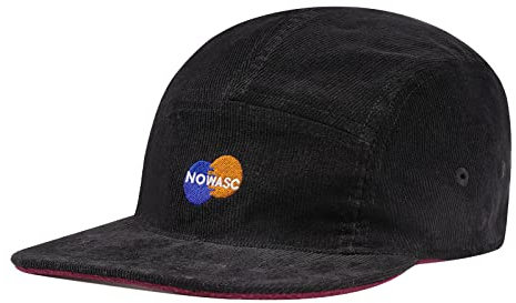 CLAPE Unisex Cord Basecap 5 Panel Cap Warm Winter Baseball Cap Flat Brim Snapback Cap Low Profile Schildkappe