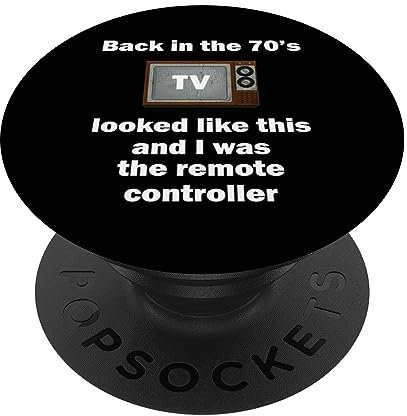 70er Jahre Nostalgie Siebziger Fernsehen Retro TV 1970er PopSockets mit austauschbarem PopGrip