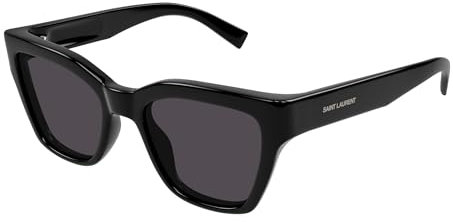 Yves Saint Laurent SL 641 Occhiali da Sole, Nero-Nero-Nero, 58 Donna