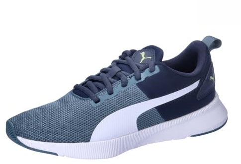 PUMA Flyer Runner Jr, Zapatillas Unisex niños, Club Navy Gray Skies Puma White, 36 EU