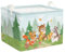 Clastyle Ceste Biancheria Bambini Animale Cedro Cestino Giocattoli Vestiti Albero per Ragazzo Ragazza Cestino Portaoggetti per Bagno Cameretta Bucato, Orso Volpe, 40 * 30 * 30 cm