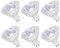 Comyan MR16 Halogen Leuchtmittel, MR16 20W GU5.3 Halogen Leuchtmittel Dimmbar 12V Halogenstrahler Warmweiß 2800K für Landschaftsbeleuchtung, Schienenbeleuchtung - 6 Stück