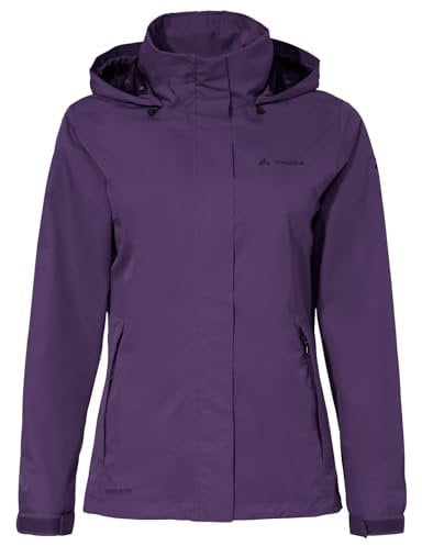 Vaude Regenjacke Damen leicht - Women's Escape Light Jacket, wasserdichte Outdoor-Jacke, atmungsaktiver Windbreaker mit Kapuze, Klimaschonende Wanderjacke