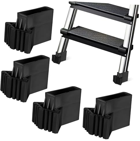 UPKOCH 4 Stück rutschfeste Matte Trittleiter-Fußpolster Leiterfußpolster Telescopic Ladder teleskopleiter Leiterfußschutz Leiterteile Multifunktion Bodenmatte Pack gemeinsame Leiter