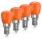 Lamptobe E14 LED Glühbirne Orange, 2W Kleine Edison Schraube Nachtlampen, 220V SES Orange Led für Halloween/Weihnachten/Salz Lampe, Nicht Dimmbar, 4er Pack