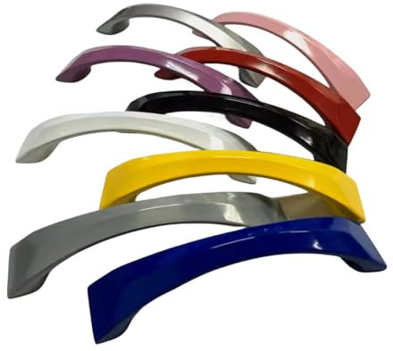 Molinter Schubladengriff Möbelgriffe Schrankgriff Bogengriff Zinklegierung Handgriff für Bücherschrank Kleiderschrank Schublade (Hellviolett, Loch Distanz: 128mm)