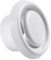 Plastic Round Ceiling Vent, 150mm - 6 inch Air Vent Cover Ceiling Ventilation Cover with Adjustable Valve and Retaining Ring for Bathroom Kitchen Toilet Office