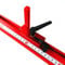 1pc Red Aluminum Alloy 45 Type T-Track T-slot Miter Track Jig T Screw Fixture Slot for Router Table Saw Router Table Woodworking Tool(300mm)