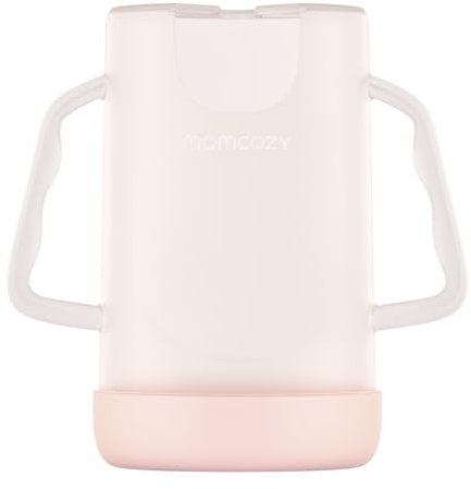 Momcozy Squeeze Pouch Holder für Lebensmittel Beutel und Getränk Boxen, Baby Pouch Holder ermöglicht es dem Baby, sich selbst zu ernähren und zu vermeiden Schlamassel, Baby Food Pouch Holder,Rosa
