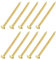 sourcing map 100Pcs Small Hardware Nails, 1.5 x 25mm Brass Round Head Nail Common Finishing Nail for Household Woodworking Picture Hanging DIY Projects, Gold