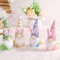 weiclianhp 4 Stück Osterdeko Wichtel, Frühlingsdeko Glückswichtel, Wichtel Groß, Wichtel deko, Hasen Deko für Osterdekoration Frühling Osterhase Party Dekor
