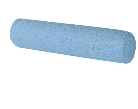XIEMINLE Rundes Sofa-Armlehnenkissen, rundes Zylinderkissen, Nackenstützkissen, Nackenstützkissen, abnehmbares Sofa, Couch, Bett, waschbares Kopfteilkissen (90 x 15 cm, Dunkelblau)