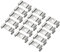 TA-VIGOR 15Pcs T4 Clips Bracket Hanger, Fluorescent Tube Light Fixture Holder Clamps for Integrated Tube Light Fixture LED Bulbs Ceiling Lamp to Prevent Sagging, Stainless Steel