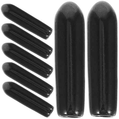 Geschirrspülerkorb Endschutz 3mm, Kunststoff, Schwarz | Schutzkappen für Zinken, Staubdicht, für Gläser und Korb, 200 Stück Packung