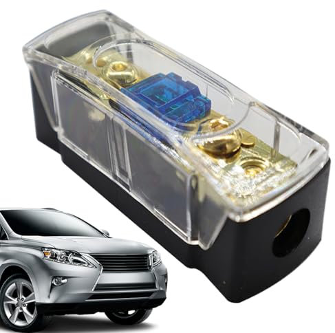 Fuse Block Car Audio Protection, Small AFS Distribution Block, 2.89 Inches Heavy Duty Vehicle Subwoofer Modification Attachment for Trailer, Minivan, Sedans and RV