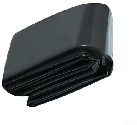 Bâche de bassin pliable en polyéthylène de 0 2 mm d'épaisseur pour bassin à poissons, jardins aquatiques et eau extérieure - 3 x 3 m