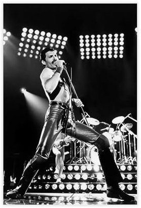 hsqxidhz Freddie Mercury, Queen – Live in Sao Paulo 1981. Vintage-Poster, Leinwand, Poster, Schlafzimmer, Dekoration, Landschaft, Büro, Raumdekoration, Geschenk, 30 x 45 cm