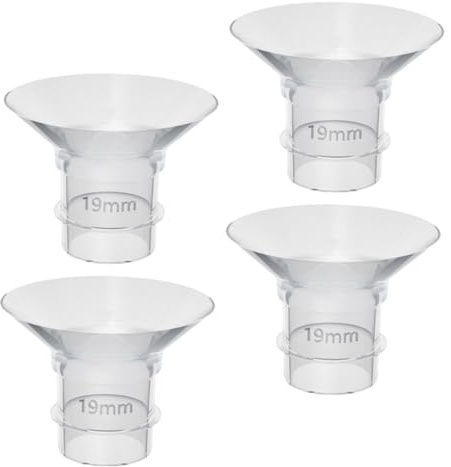 ifundom 4Pcs Silicone Flange Inserts for Wearable Electric Breast Pump Breast Pump Parts Wear-Resistant Soft Connector Accessories for Comfortable Breastfeeding