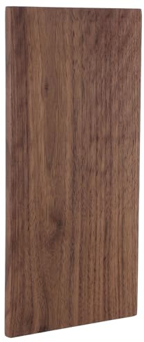 HAMPPLIES Legname di Noce Massello 30x15x1 Cm, Pannello Venato di Legno Duro per Falegnameria, Compensato Grezzo per Decorazioni e Mobili da Interno