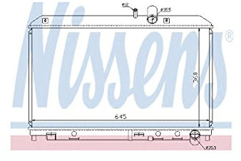 Nissens 62458 Radiator, engine cooling