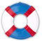 NET TOYS Deko Rettungsring Wanddeko 3D Rettungsreifen blau Maritime Hängedeko Wurfring Dekohänger Seefahrt Schwimmring Baywatch Wurfreifen Poolparty Dekoration Schwimmreifen