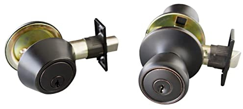 Design House Terrace Keyed Entry Door Knob, Oil Rubbed Bronze